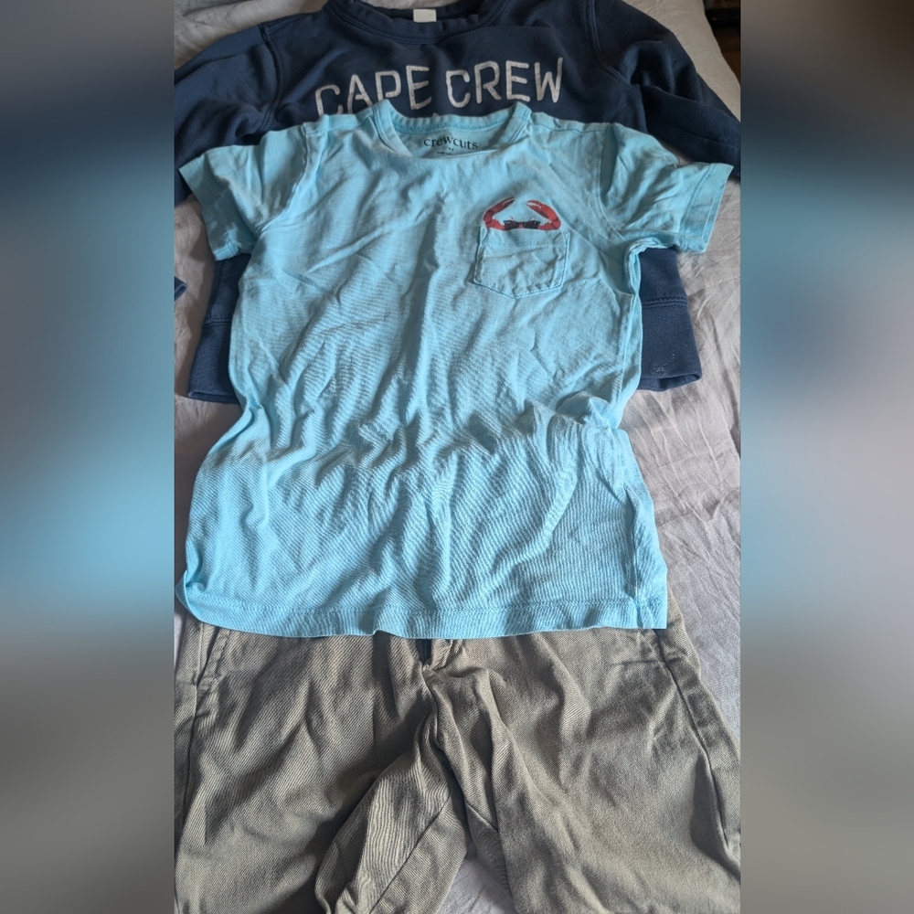 Crewcuts Blue Matching Set with Soft Fabric and Casual Style